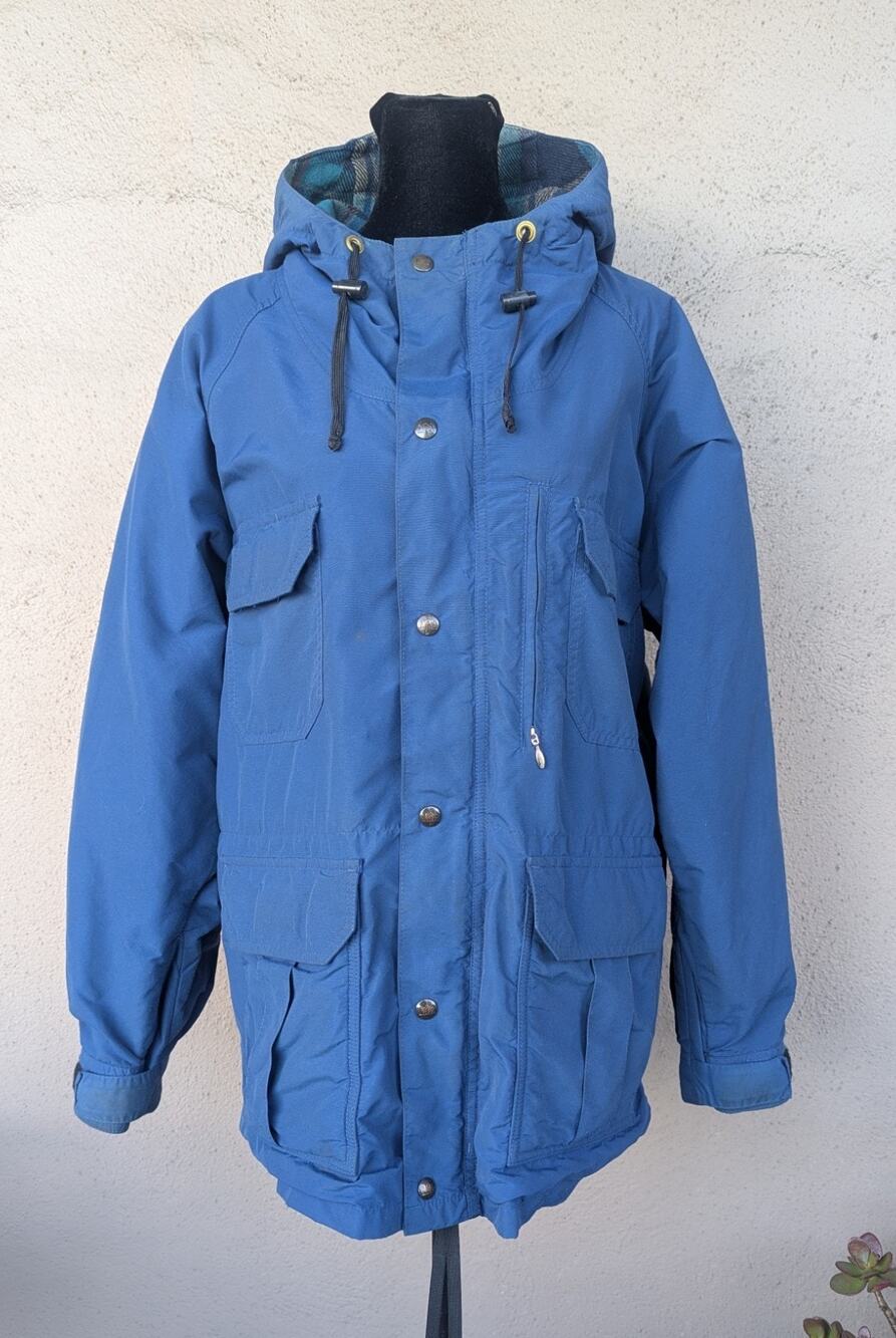 💜Vintage REI Flannel-Lined Blue Mountain Parka